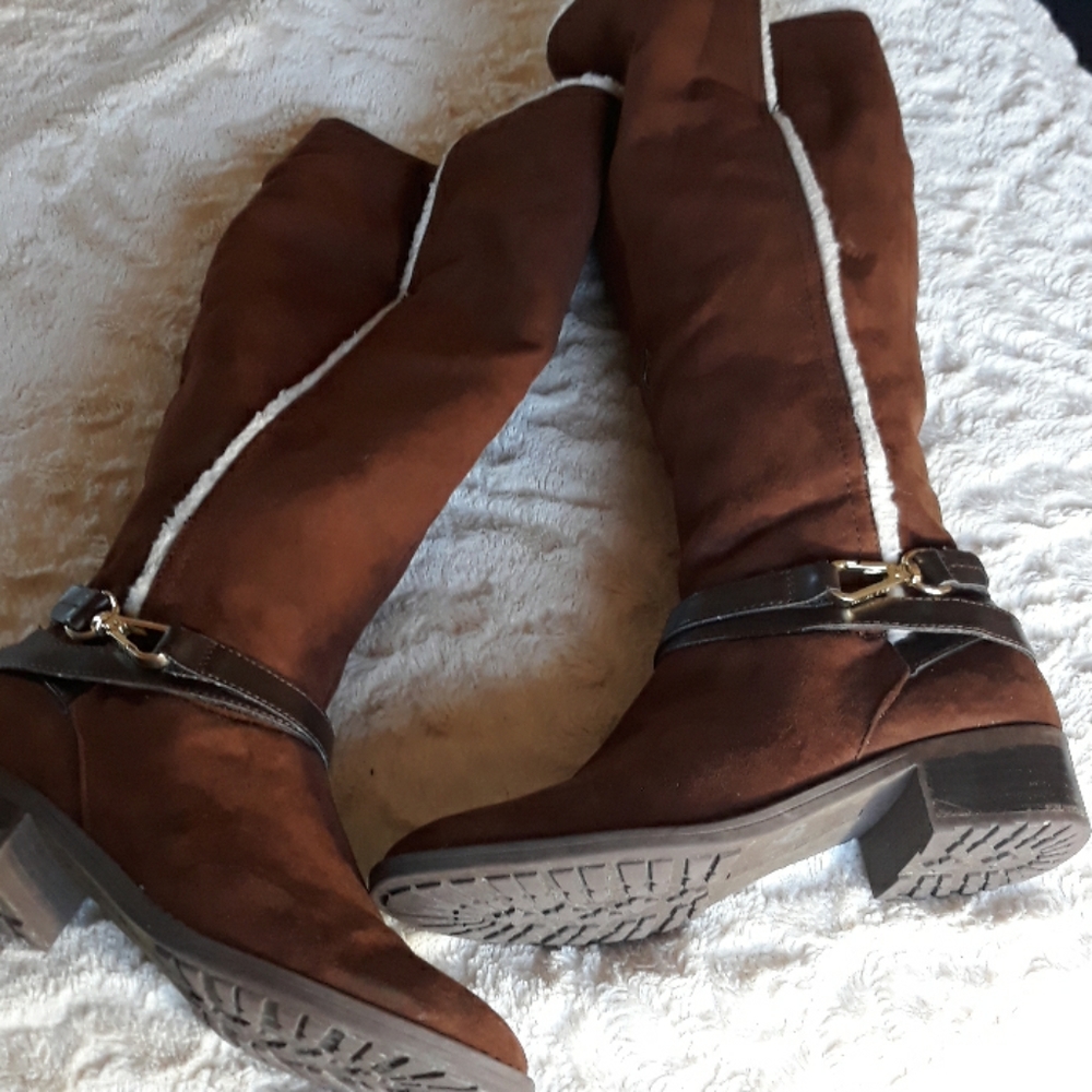 Tommy Hilfiger swede zip up boots